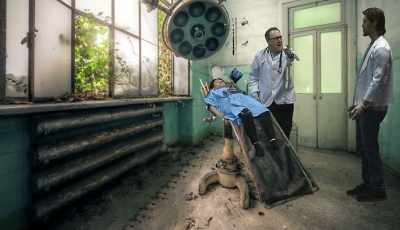 What are you doing here?
Get out of my operating room! - Cade: The Tortured Crossing