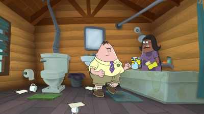 -What are you doing here?
-I've been here all summer. Oh! - The Epic Tales of Captain Underpants