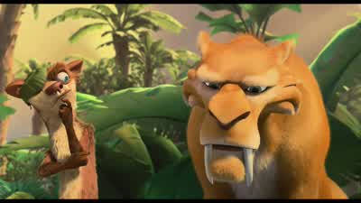 What are you doing hereOur friend was taken by a dinosaurWell he's deadWelcome to my worldNow uh go homeOff you pop - Ice Age: Dawn of the Dinosaurs