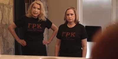 What are you doing in
the tub with a pledge? - Night of the Dead Sorority Babes