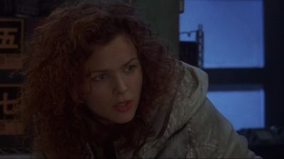 What are you doing Making a long distance phone call - Johnny Mnemonic