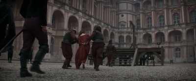 What are you doing...
No... No! Don't want! - The Three Musketeers
