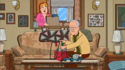 - What are you doing now?
- If you must know, - Corner Gas Animated