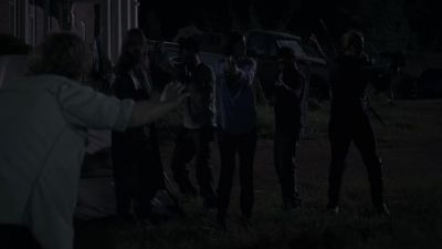 What are you doing out here? - The Walking Dead