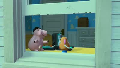 Hey Son of a building blockIt's Woody He's in the psycho's bedroomH H Hi Everyone It's WoodyWoody You're kiddingWoodyWe're gonna get out of here BuzzBuzzHey look WoodyOh boy am I glad to see you guysI knew you'd come back Woody What are you doin' over - Toy Story