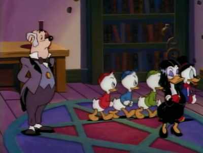 -What are you doing?!
The door is closing!
-We're not going in. - DuckTales