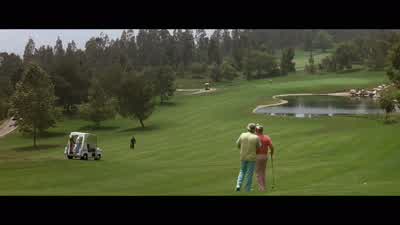 What are you doing thereFOSTER Just passing throughNobody said you could play through Get off my holeHe said he was passing throughHe's not a member Look how he's dressedGet off my golf courseI amFRANK Go back the way you cameI don't like his looks Leave - Falling Down