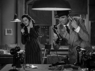 What are you doing there - His Girl Friday