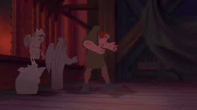 What are you guys talkin' aboutIf I know Esmeraldashe's three steps ahead of Frollo and well out of harm's wayDo you really think soHey when things cool off she'll be back You'll seeWhat makes you so sure Because she likes yaWe always said you were the - The Hunchback of Notre Dame