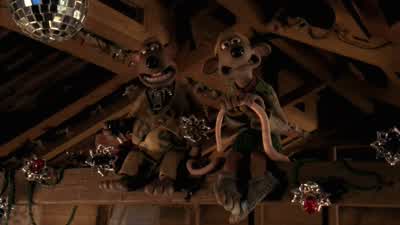 What are you sobbing about you nancyLittle moments like thisit's what makes the job all worthwhileWant to danceYeah all right - Chicken Run