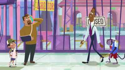 What are you two doing here?
You can't sue me, - The Proud Family: Louder and Prouder