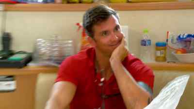 - What are you two
whispering about? - Below Deck Mediterranean