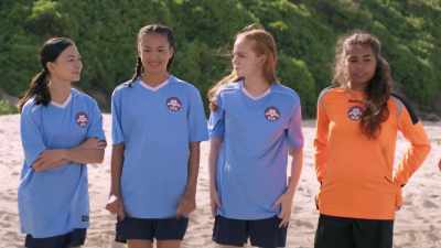- What are we          
     doing on the beach?         - Back of the Net