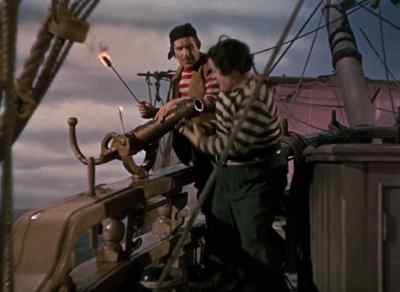 WHAT ARE YOU GONNA DO?
TAKE IT EASY. - Abbott and Costello Meet Captain Kidd