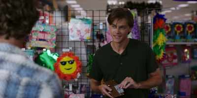 - What?
- Blow-up furniture, - The Summer I Turned Pretty