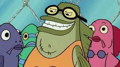 - What Bubble Bass
didn't realize - SpongeBob DocuPants