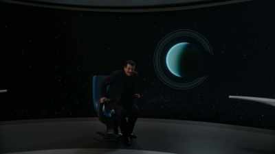 What could have
happened to Uranus that
it got knocked on its ass? - Cosmos: Possible Worlds
