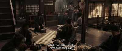 What could those idiots
have been thinking? - Rurouni Kenshin: The Beginning