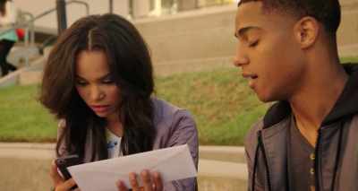 -What did your dad say?
-[phone chimes] - #RealityHigh