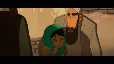 - What did you say to me?
- I said, stop looking at her! - The Breadwinner