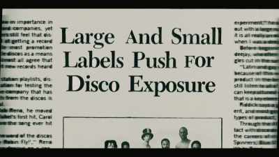 What disco music did do,
is it opened the barriers - Disco’s Revenge