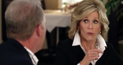 What? Do-do I have something on... - Grace and Frankie