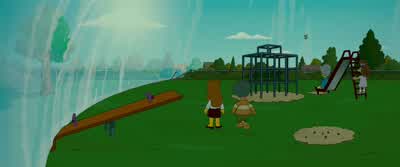 What do I do I don't know what to doIf I stay I'm trapped If I leave I'm aloneOh God In out in outI never saw Venice - The Simpsons Movie