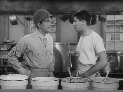 - What do you think you're
cooking around here?
- Beans? - At War with the Army