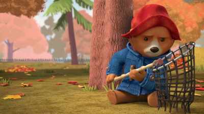 What do you think you're doing, bear?
You ran over my conkers! - The Adventures of Paddington