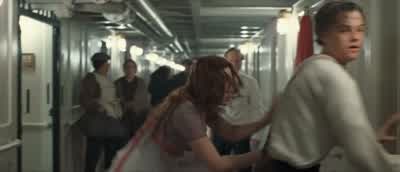 What do you think you're doingYou'll have to pay for that you knowThat's White Star Line propertyShut up - Titanic
