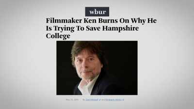 What do we use of this crisis - The Unmaking of a College