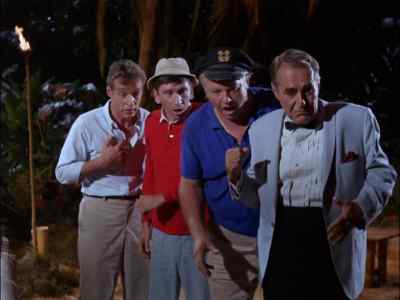 WHAT DO YOU KNOW,
HE'S ALLERGIC TO WATER. - Gilligan's Island