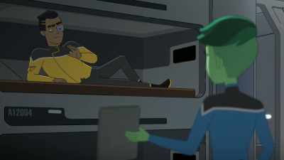 - What does that even mean? Hey! Mm-mm.
- In Medical, - Star Trek: Lower Decks