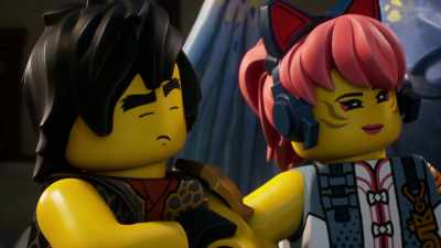 -What does the winner get?
-Whoa, we gotta talk rules first. - LEGO Ninjago: Dragons Rising