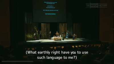 (What earthly right have you to use
such language to me?) - Drive My Car