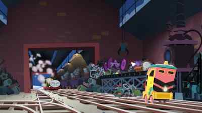 What fine boots
upon thee, my lady. - Thomas & Friends: The Christmas Letter Express