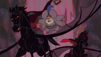 What? Get him! Get the sultan! Hang on, Sultan! This is where we lose them. - Aladdin 2: The Return of Jafar