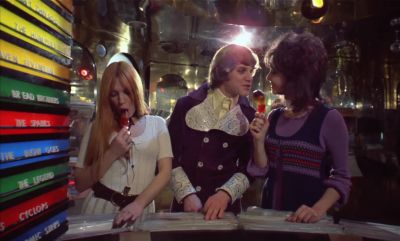 What you got back home to play your fuzzy warbles on - A Clockwork Orange