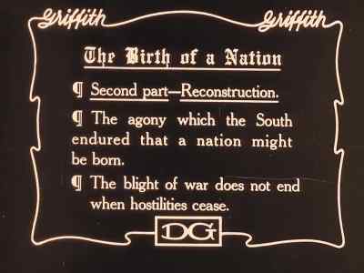 What happened?
Where's the Black? - The Birth of a Nation