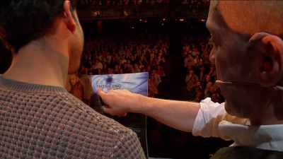 -What have you done to it?
-Nothing, just try and read it out. - Derren Brown: Miracle