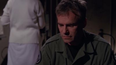 - What? He can't!
- He's on his way down now. - Stargate SG-1