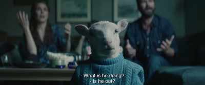 - What is he doing?
- Is he out? - Lamb