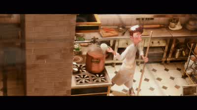 What is he doing No No No this is terribleHe's ruining the soup And nobody's noticingIt's your restaurant Do somethingWhat can I do I am a figment of your imaginationBut he's ruining the soup We got to tell someone that he's - Ratatouille