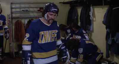 What hit ya? An object
right in the face! - Slap Shot