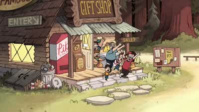 What? How did he get out of his locked cage?! Well... - Gravity Falls