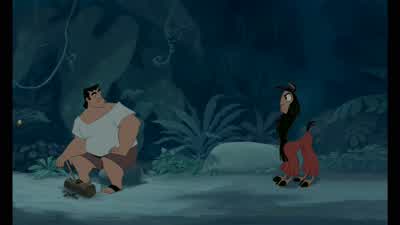 What I didn't do anything I didn'tSomebody's throwing stuffYou going to build a fire or what What's going on - The Emperor's New Groove