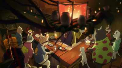 -What?
-I locked him in my shop. - A Whisker Away