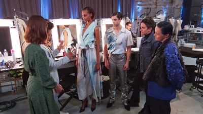 What I really love--
This almost has a couture approach to it - Next in Fashion