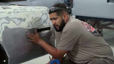 What I'm using
is a dent puller,
creates a little welt - Shorty's Dream Shop