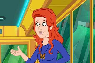 What in the-- [laughs]
This ball has a nose. - The Magic School Bus Rides Again